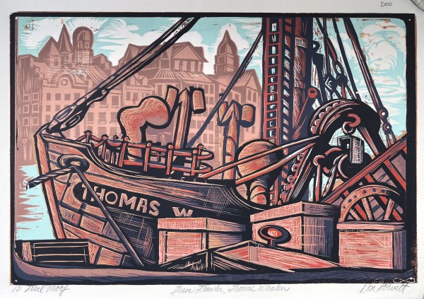 Steam Trawler, Thomas Whalen 9/15 by Don Gorvett