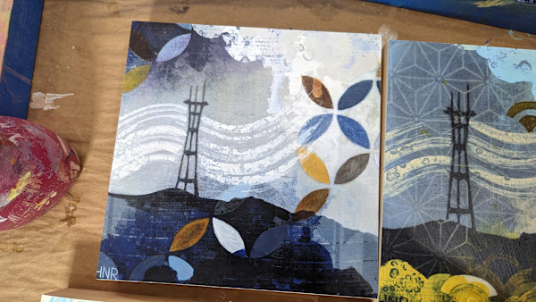 Sutro in Fog Wood 64 Mounted Print 1/2 by Heather Robinson