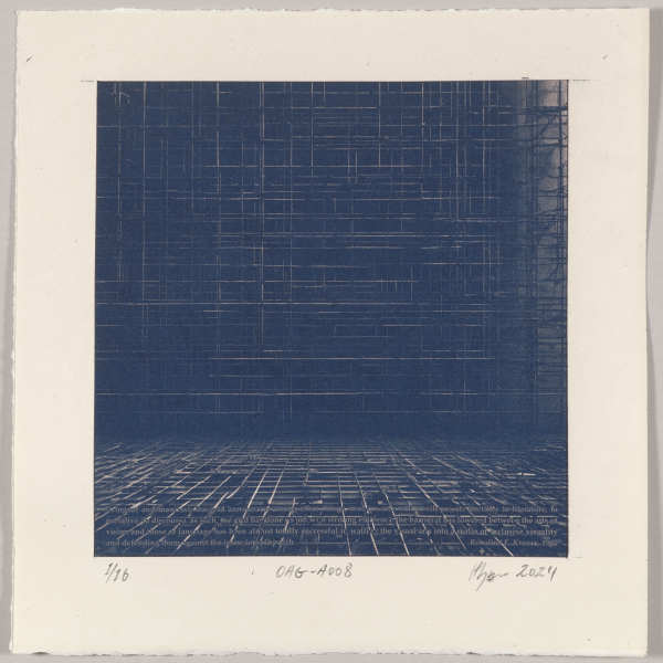 Originality of the avant-garde : Grid – #A008 1/16 by Hlynur Helgason