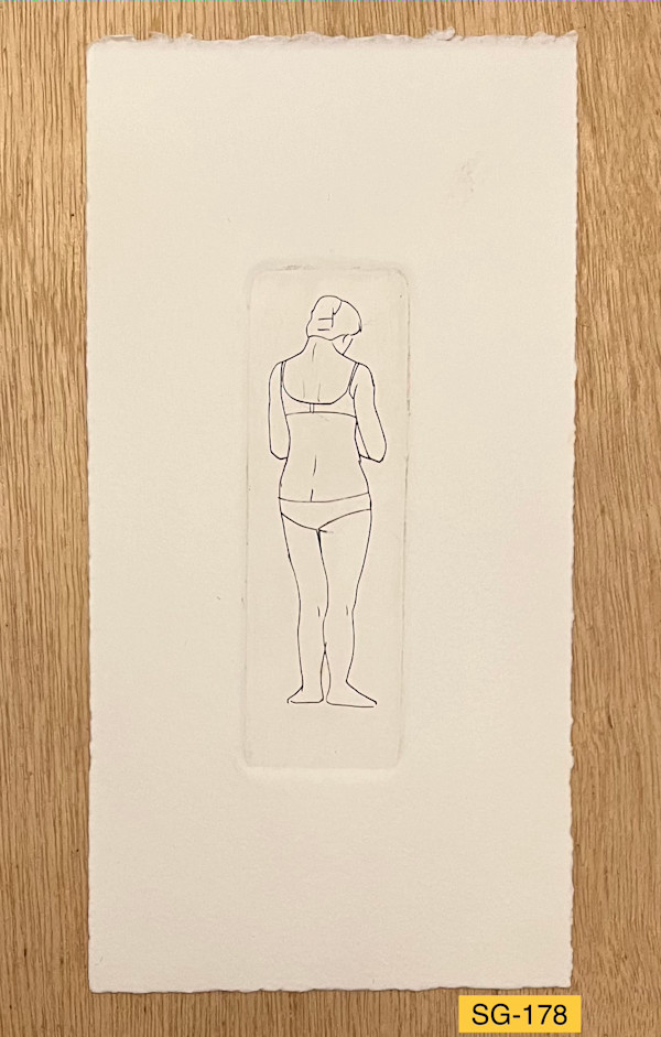 Standing Woman, from the Back, in Bra & Panties Proof #1 by Spence Guerin