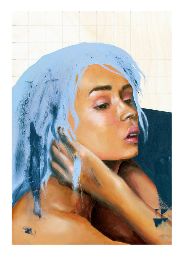 'You Can Find Me In A Haze' 7x5 Print on Coldpress Watercolor Paper 14/33 by Anna Lyle