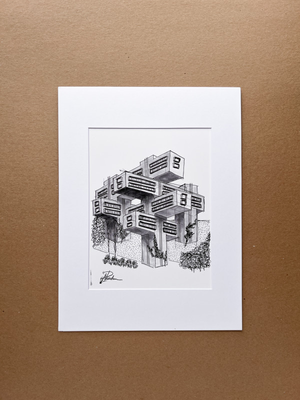 Brutal architecture sketches/ The Ministry of Highways, Georgia, Tbilisi 3/10 by Natalia Drachinskaya
