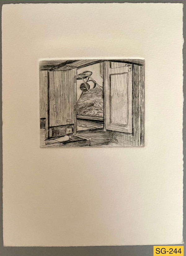 Looking out the Cabin Door, Aboard the Celeste #1 by Spence Guerin