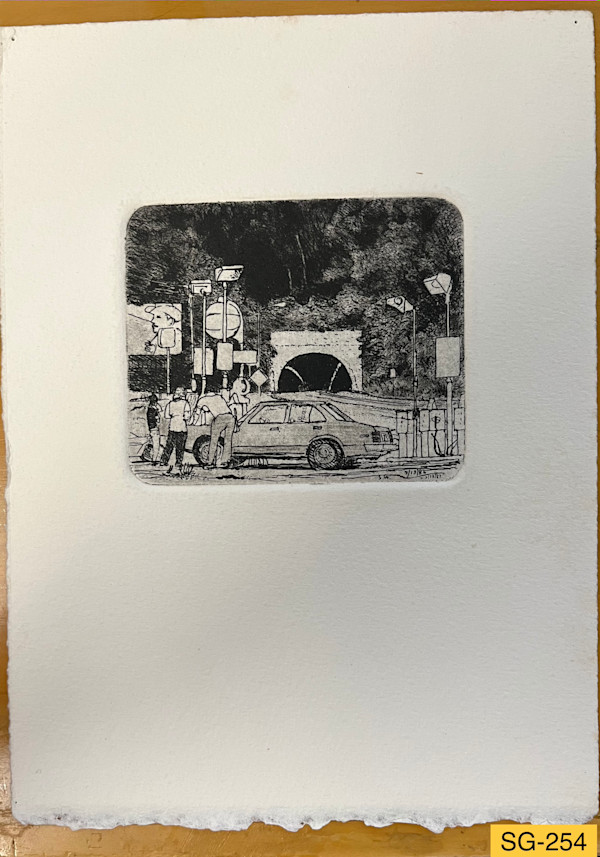 Gas Station, Beaucatcher Tunnel, Asheville #1 by Spence Guerin