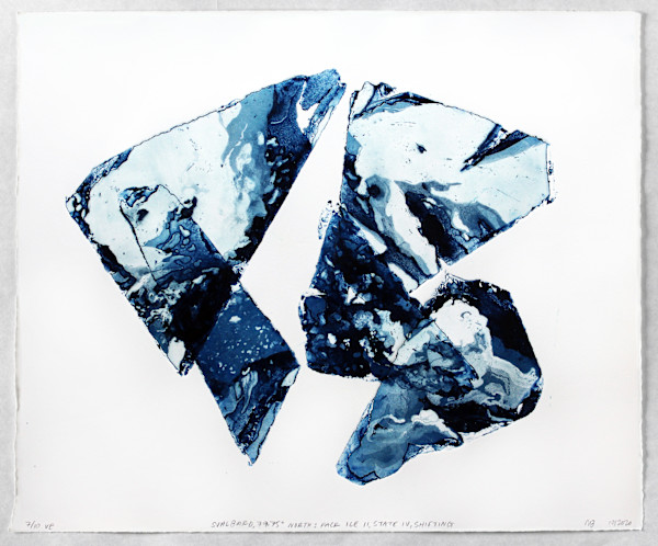 Svalbard 79.75° North: Pack Ice II State IV, Shifting 10/10 by Megan Broughton