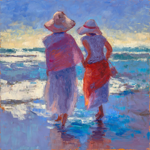 Beach Walk: 20" x 20" Giclee Print #1 by Barbara Davies