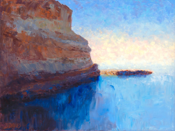 Flat Rock: 16" x 24" Metal Print, #1 by Barbara Davies