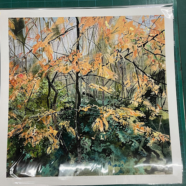 Gilded Autumn Leaves 8/25 by Sarah Dee Barrett