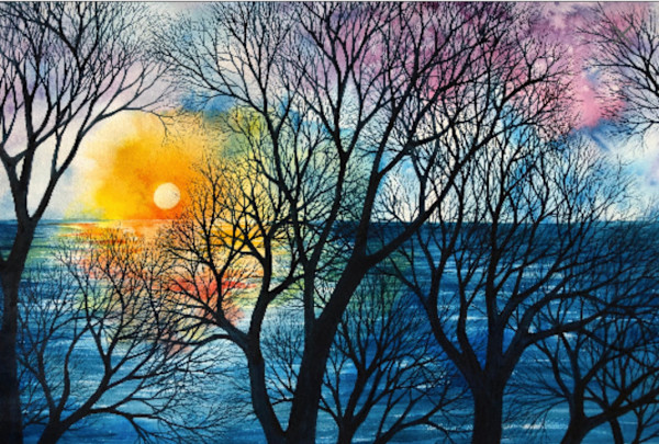 Morning Lace a limited edition giclee print of an original watercolor 6/100 by Helen R Klebesadel