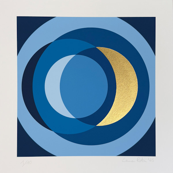 2025 / Giclée in Blu / with gold painted 6/10 by Laura Rota