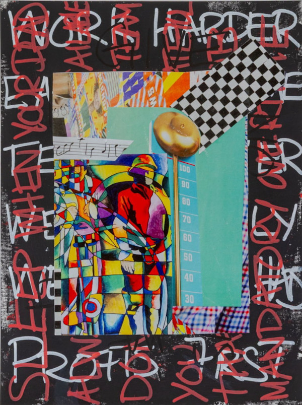 Work Harder -Maximalism customized print 1/1 by Danielle Blanchette