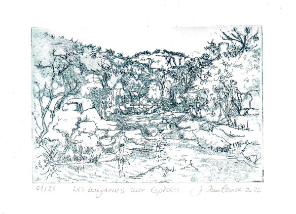 Les Espeches, les Baigneurs 3/25 by Julia Kaulbach