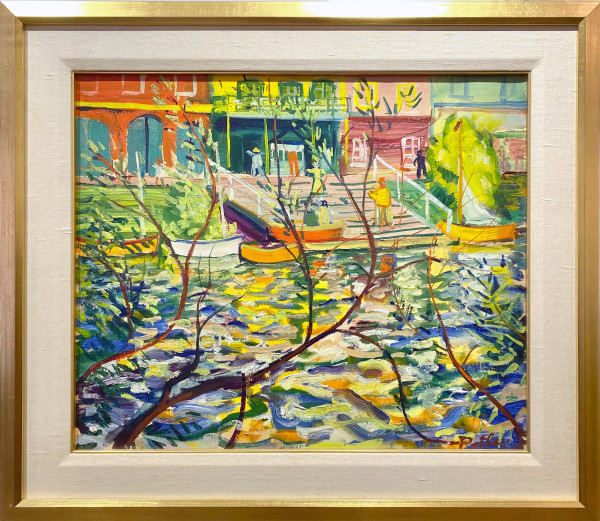 On the Thames by Llewellyn Petley-Jones (1908-1986)