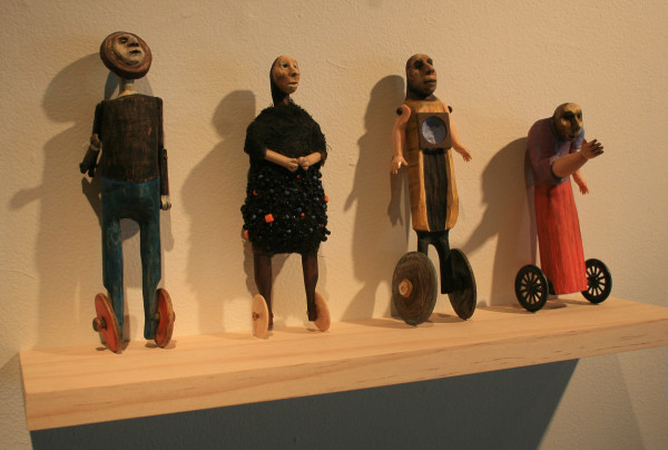 Small Creaking Cart Doll Group by Eve Whitaker