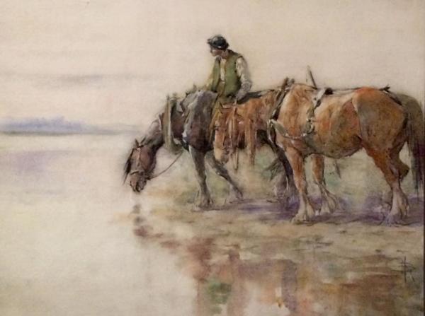 Watering Horses by Nathaniel Hughes Baird