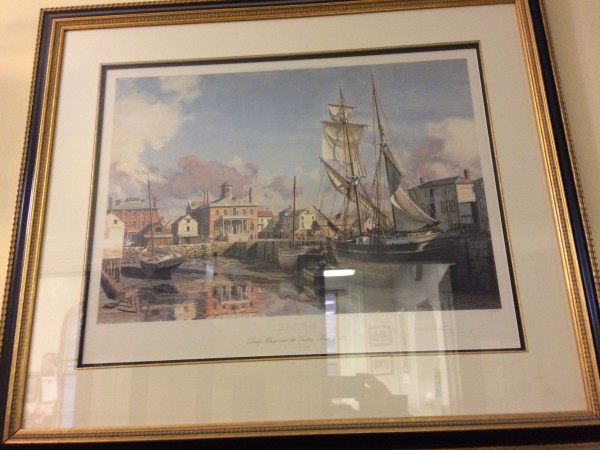 Salem Derby Wharf and the Custom House c. 1825 by John Stobart