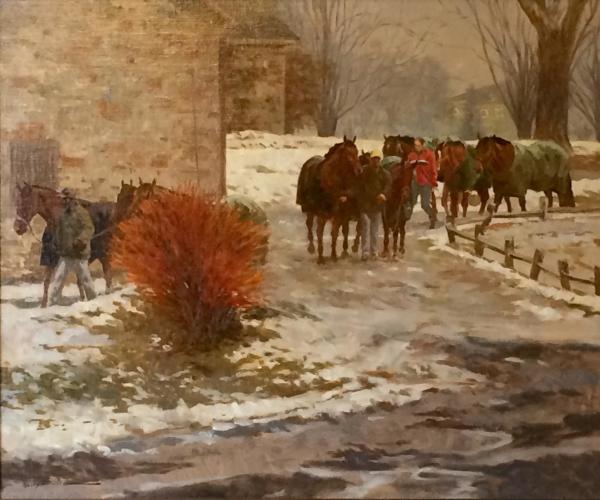 Snow at Greenspring by Larry Wheeler