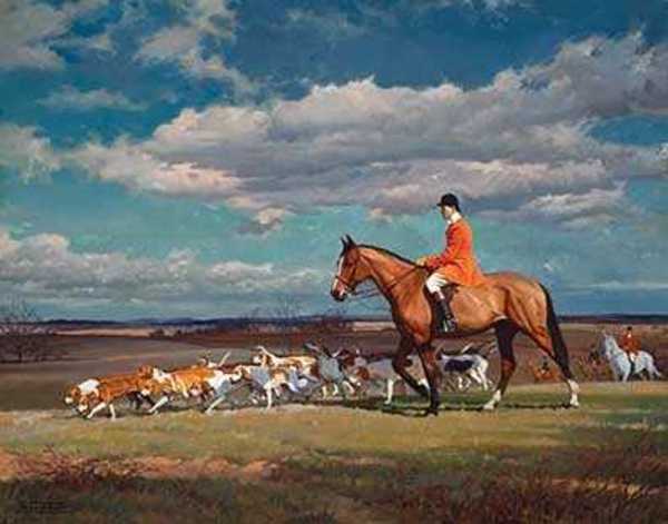 Huntsmen and Hounds by William Smithson Broadhead