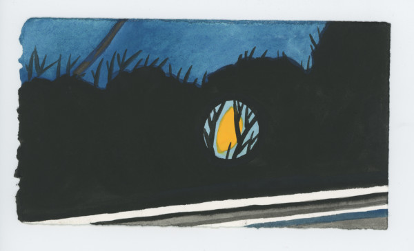 A Moment on the Rainy Night Above the Roof, #1699