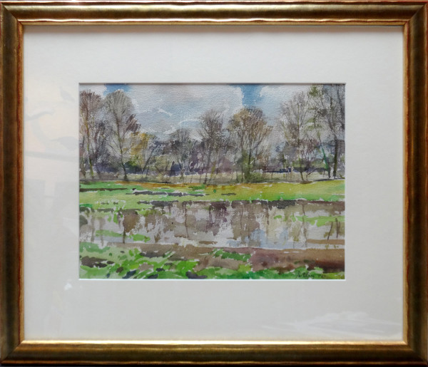 The Lake in Spring by Llewellyn Petley-Jones (1908-1986)
