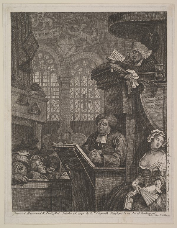 The Sleeping Congregation by William Hogarth
