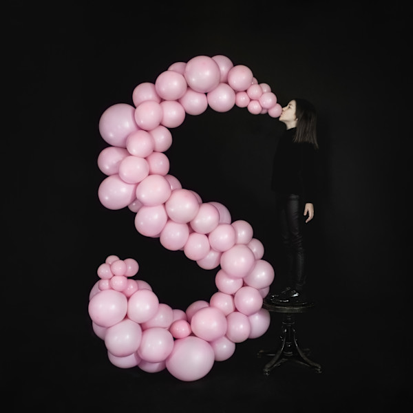 Synesthetic Letters: S 30 x 30 cm 2/88 by Dasha Pears