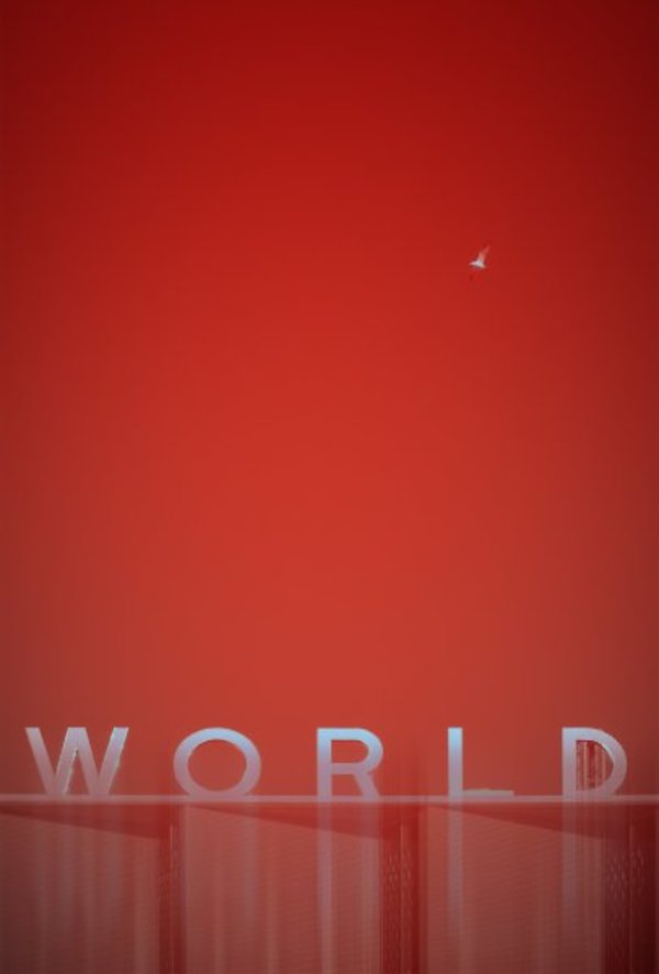 World: Vertical with Naphthol Red, 6:54pm by Jeffrey Heyne