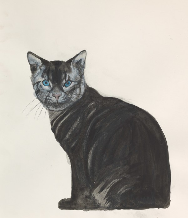 Gray Cat I by Beth Van Hoesen