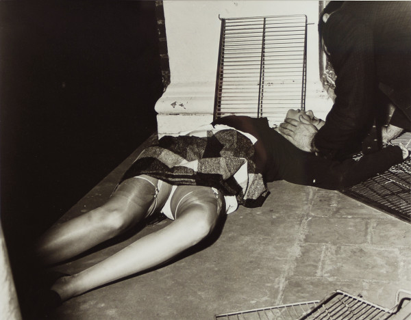 Title unknown. (girl passed out on floor) by Ed Roseberry