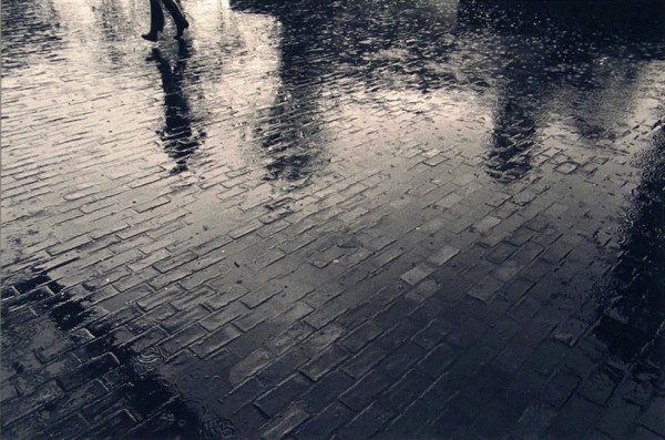 Rain on Brick Street by N. Jay Jaffee