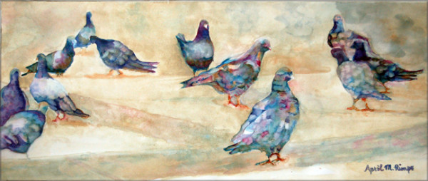 Pigeons I by April Rimpo