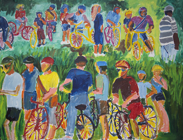 Urban Garden Bicycles #4 by Susan Entin