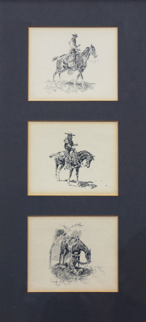 Cowboy note cards by Edward Borein