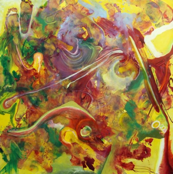 Dance Painting Yellow by Dylan Hurwitz