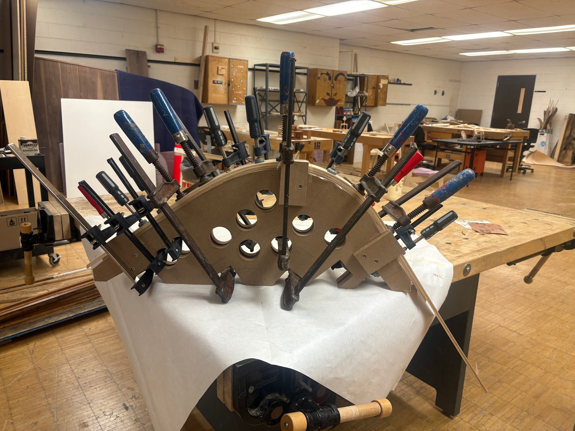 Bent lamination