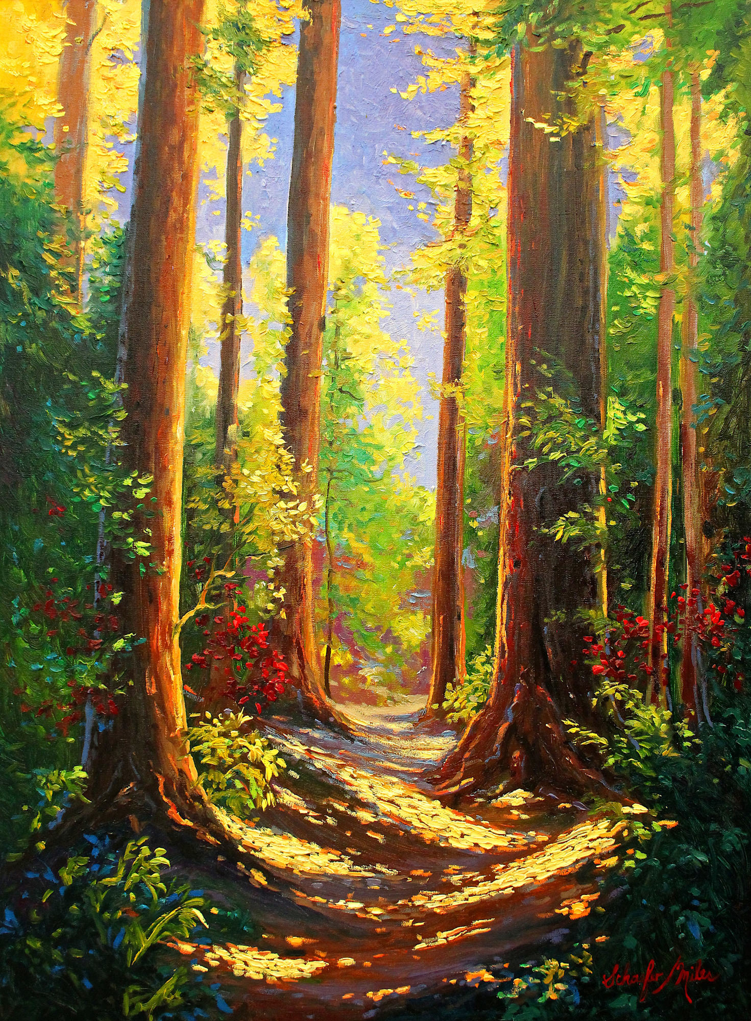 Forest Intrigue Original Oil Painting 40