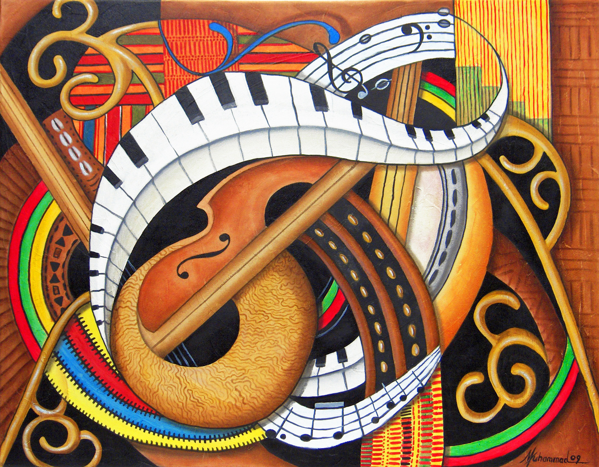 Sound of soul Strings by Marcella Hayes Muhammad | Artwork Archive