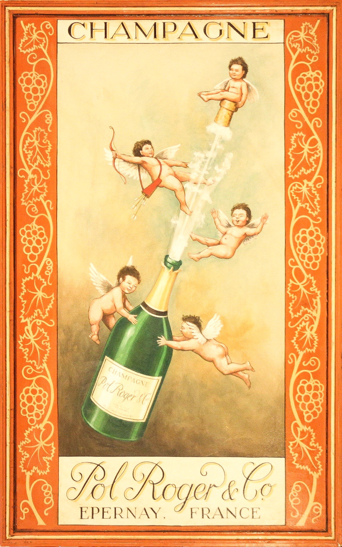 Пару постеров старой рекламы алкоголя. Шампанское Pol Roger История,Алкоголь,Вино,Реклама