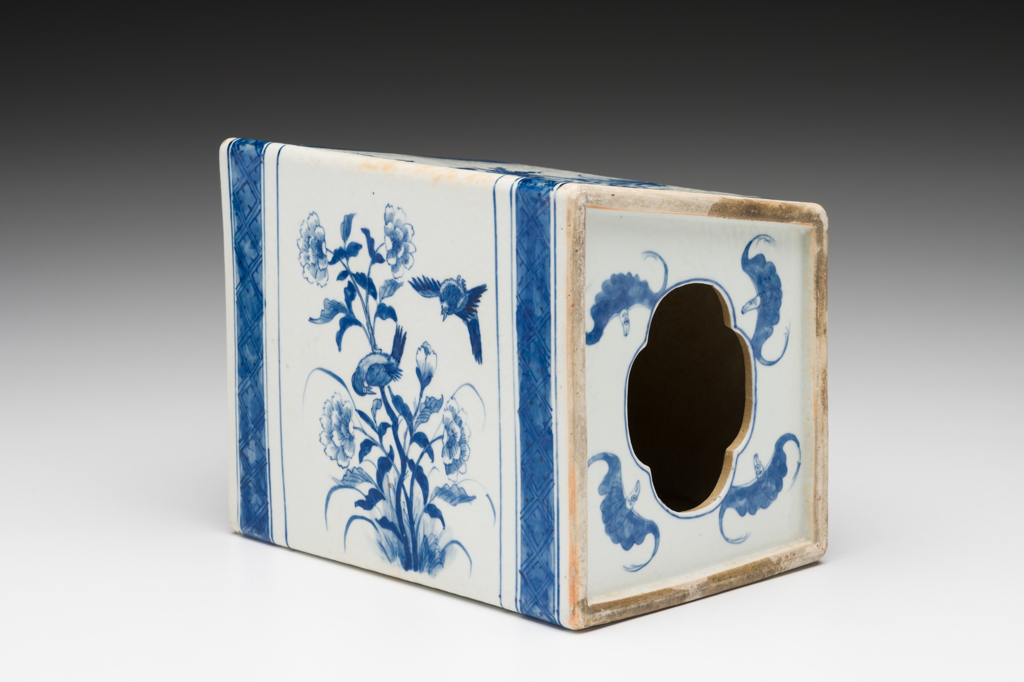 Chinese Blue and White Porcelain Pillow from the collection of Davidson College Artwork Archive