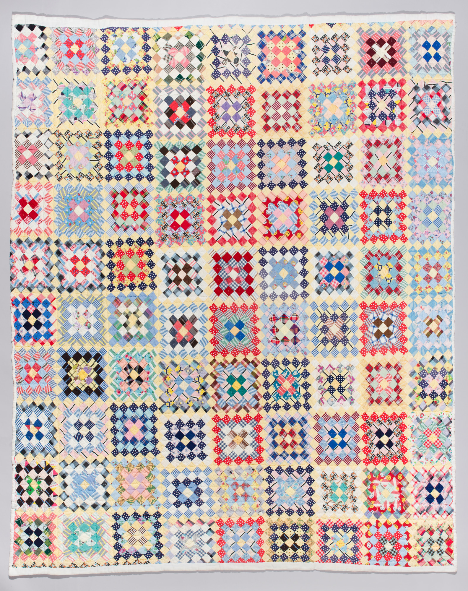 Postage Stamp Quilt from the collection of San Jose Museum of