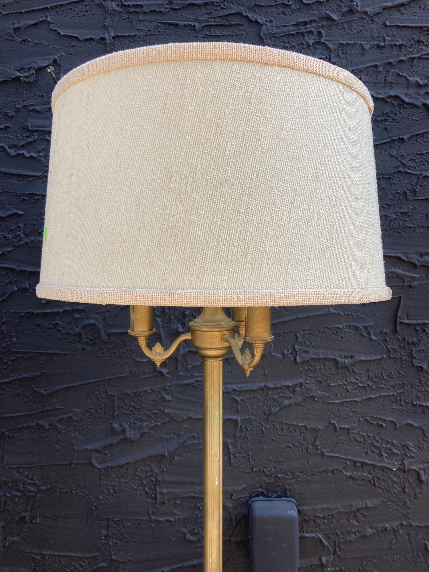 floor lamp with light up acro agate glass base from the collection of  TIMELINES ANTIQUES