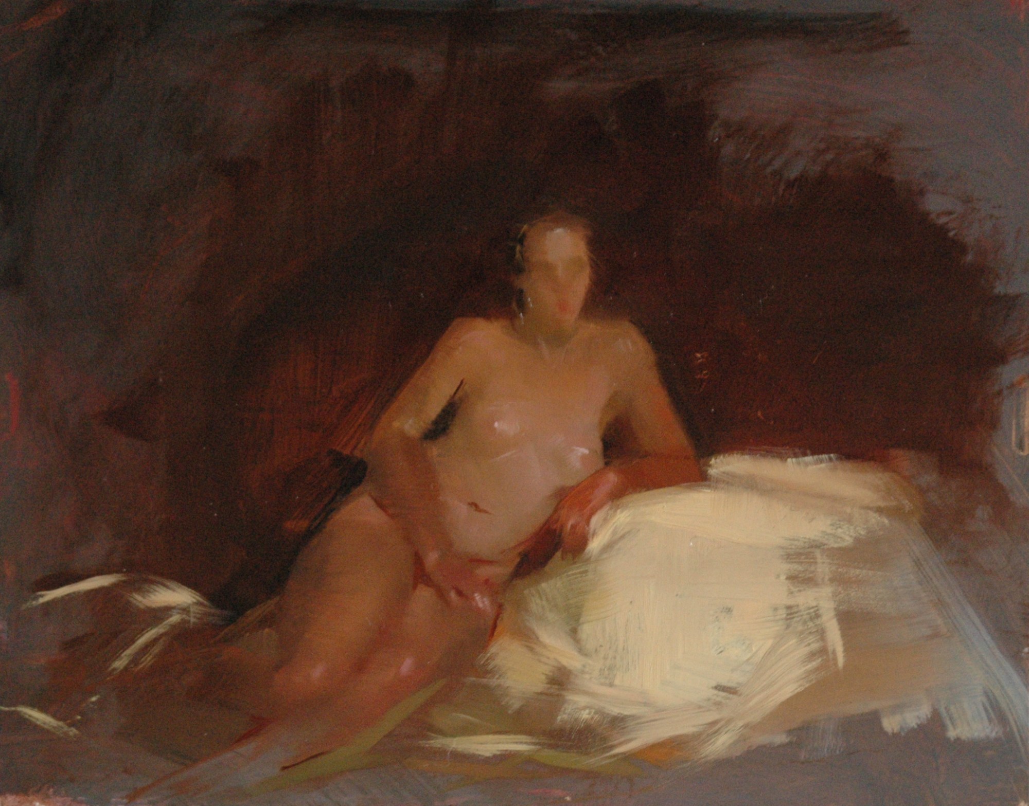 Nude in Brown and Ivory by Sarah Griffin Thibodeaux | Artwork Archive