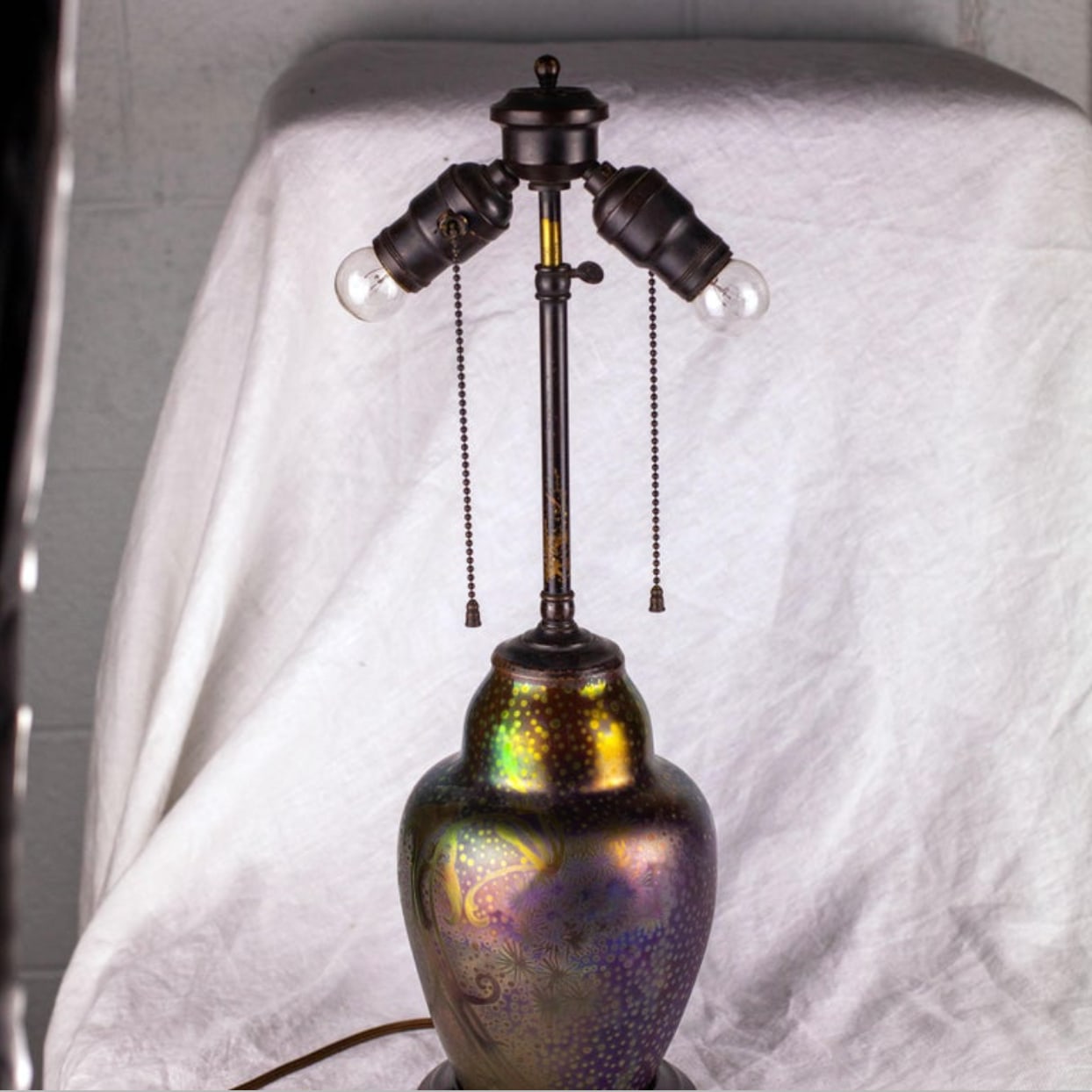 Iridescent lamp base cheap