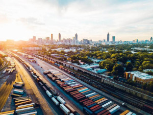 Atlanta Rail Yard Sunset