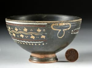 Polychrome Footed Bowl