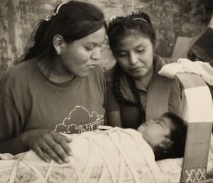 Nez Sisters with Baby Brother
