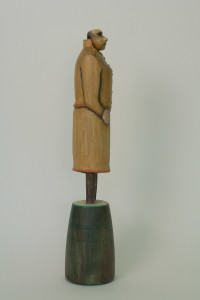 Woman in Ochre Suit (side view)