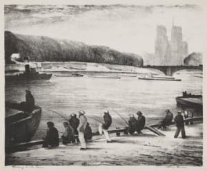 Fishing on the Seine