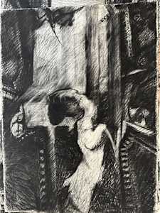 Untitled Charcoal on paper