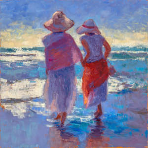 Beach Walk: 16" x 16" Giclee Print, #1